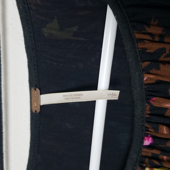 Free People Floral Wildflower Honey Print Top Size S - Picture 6 of 12